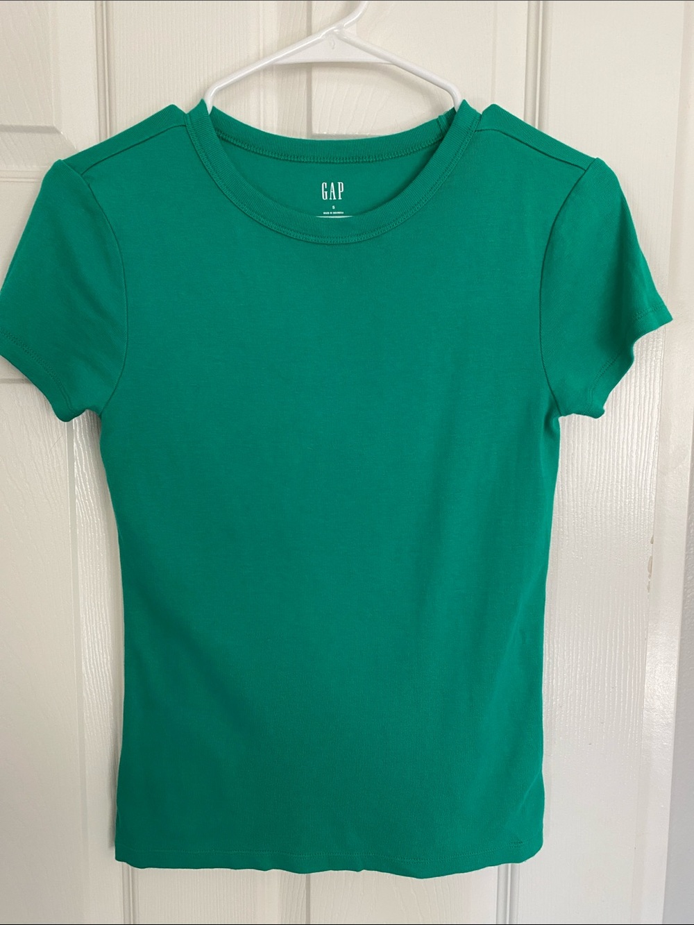 GAP Women's Short Sleeve Crewneck Tee - Teal Green